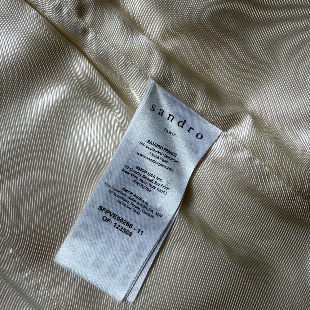 Sandro Tweed and Denim Jacket - Picture 6 of 7